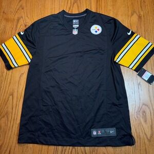 Pittsburgh Steelers Jersey Blank Men's Large Nike On Field Black NWT